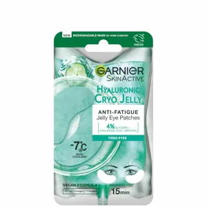 Garnier Anti-Fatigue Hyaluronic Acid And Icy Cucumber Cryo Jelly Eye Patches