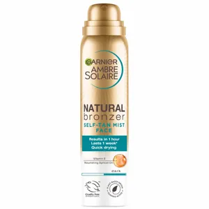 Garnier Ambre Solaire Natural Bronzer Quick Drying Dark Self Tan Face Mist