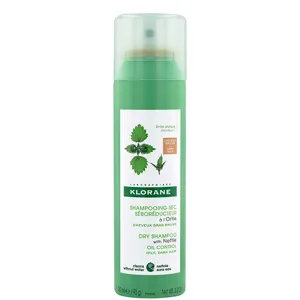 Klorane Purifying Tinted Dry Shampoo With Nettle For Oily Brown-Dark Hair