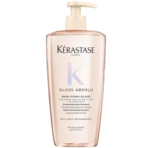 Kérastase Gloss Absolu Refillable Shampoo With Glycolic Acid, Hyaluronic Acid And Wild Rose In Oil