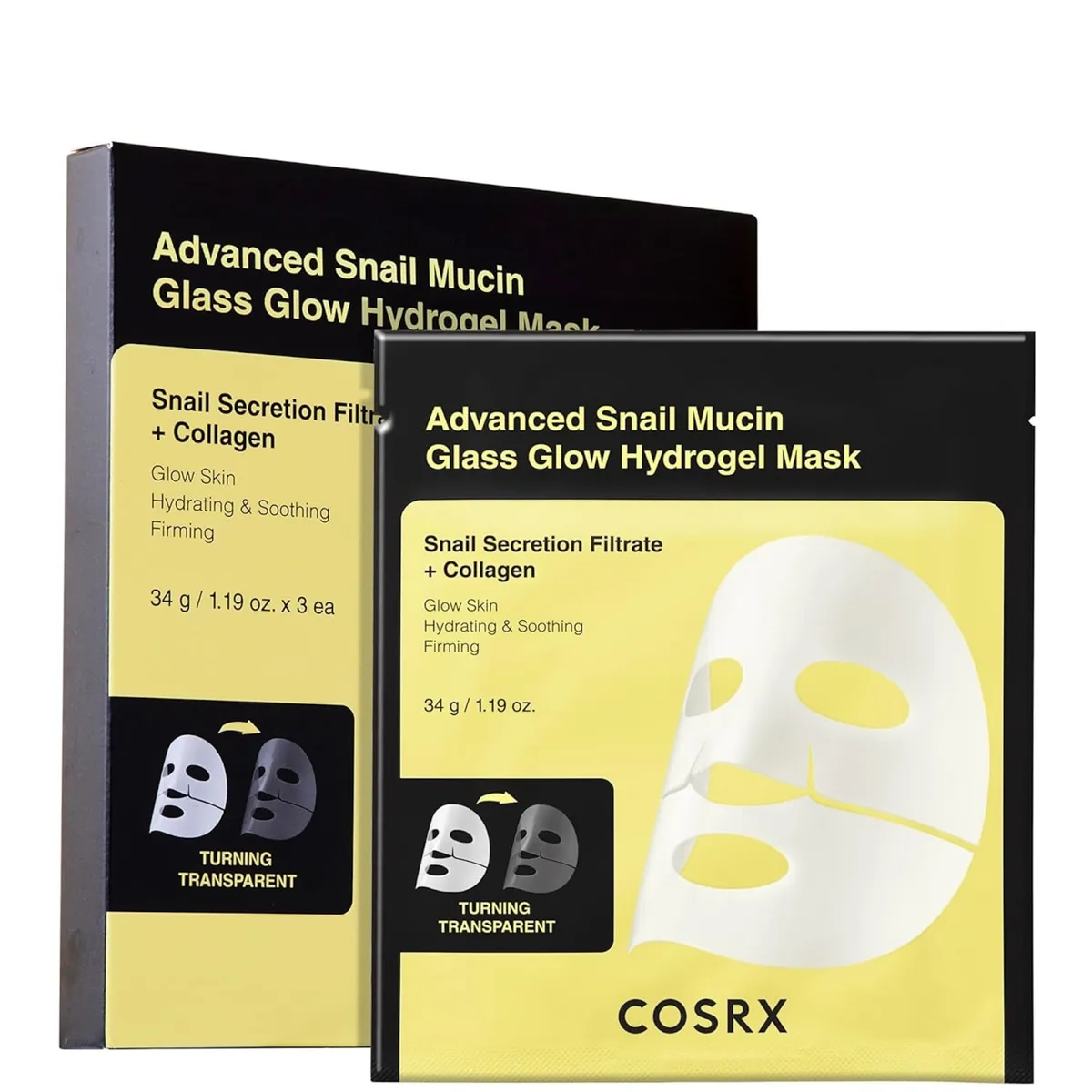 CosRx Advanced Snail Mucin Glass Glow Hydrogel Mask