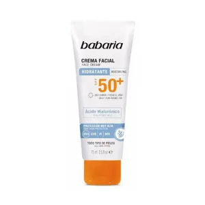 Babaria Crema Facial Hidratante Con Ácido Hialurónico Protección Solar