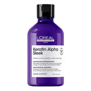 L'Oréal Professionnel Keratin Alpha Sleek Shampoo- 2 Week* Anti-Frizz & Smoothing, Sulphate Free