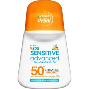 Garnier Delial Sensitive Advanced Kids Roll-On Con Color Fps 50+ Proteccion Solar Para Niños