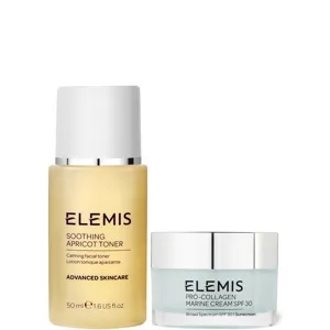 Elemis Pro Collagen Marine Cream Spf30 And Soothing Apricot Toner Duo