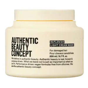 AUTHENTIC BEAUTY CONCEPT Replenish Light Cream Mask - Mascarilla Ligera Para Cabello Fino Y Dañado