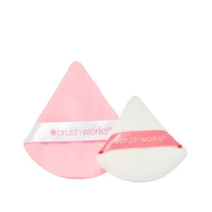 brushworks Triangular Powder Puff Duo