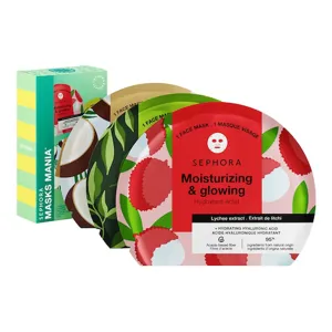 Sephora Collection Masks Mania Set - Trío De Mascarillas De Tejido Faciales