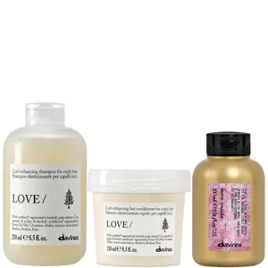 Davines Love Curl Shampoo + Conditioner + Curl Building Serum