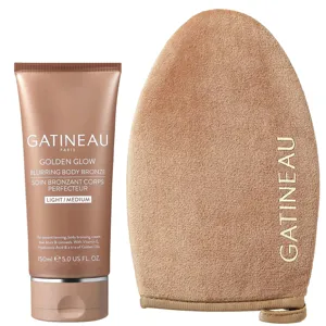 Gatineau Golden Glow Blurring Body Bronze & Luxury Tanning Mitt Duo