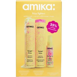 amika Frizz Fighters Anti-Frizz Wash + Care Set
