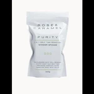Rose & Caramel Purity 2In1 Self Tan Removing Wonder Sponge