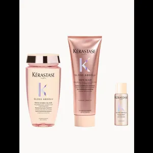 Kérastase Gloss Absolu Shampoo And Conditioner & Mini Glaze Drops Oil