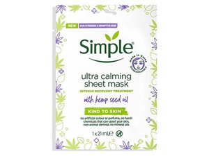 Kind To Skin Ultra-Calming Sheet Mask With Organic Hemp Seed Oil