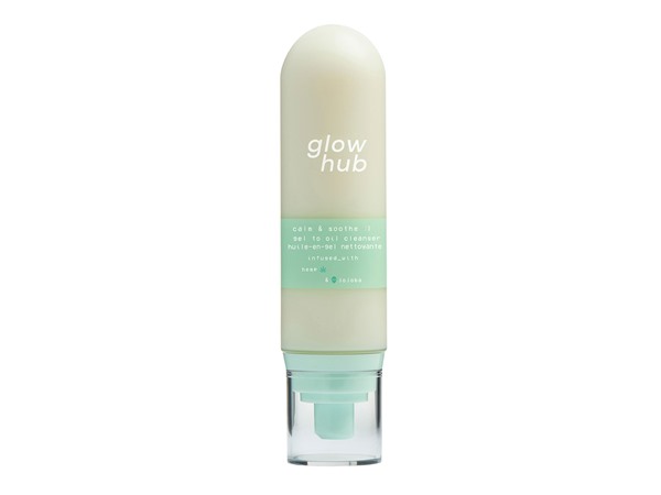 Glow Hub Calming Hemp & Jojoba Gel To Oil Cleanser-No Colour