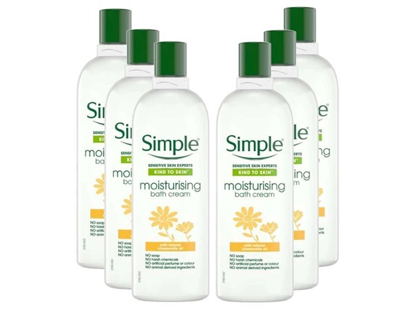 Simple Kind To Skin Moisturising Bath Cream With Chamomile Oil
